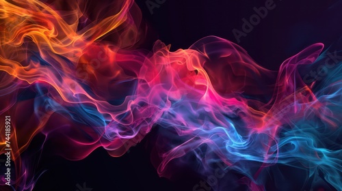 Multicolored Energy Flow Background