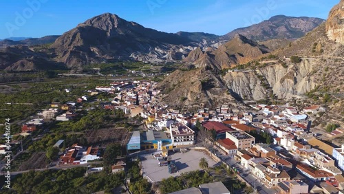 Aerial views of Ulea in the Ricote Valley, Region of Murcia, Spain photo