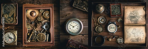 Vintage timepieces and antiques collection