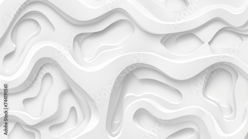 abstract white background with papercut texture and style, ideal for banner, landing page, and wallpaper