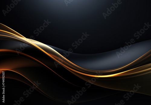 abstract gold wave background