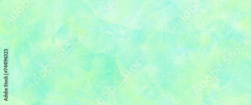 Green watercolor vector texture background for poster, cover, banner, flyer, cards. Hand drawn light green spring illustration for design. Summer minimalistic background. Paper texture.