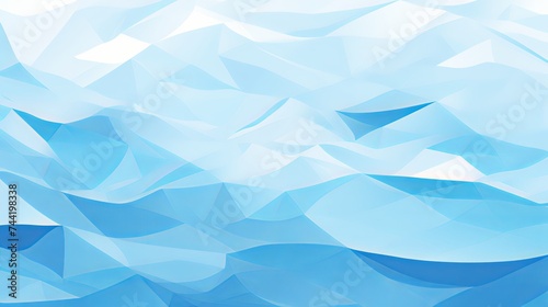 Abstract sea geometric background with triangles, water waves