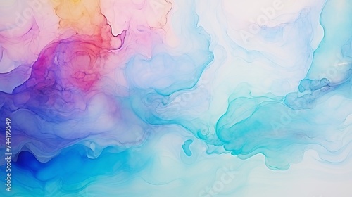 Alcohol ink colors translucent. Abstract multicolored marble texture background. Design wrapping paper, wallpaper. Mixing acrylic paints. Modern fluid art. Alcohol Ink Pattern