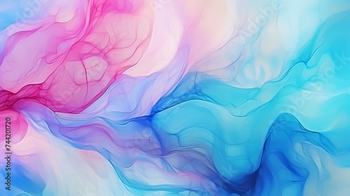 Creativity Banner. Art Picture. Hand-painted Style. Sketch Creativity Banner. Dreamy Shape. Alcohol Ink Design. Gradient Closeup Pattern