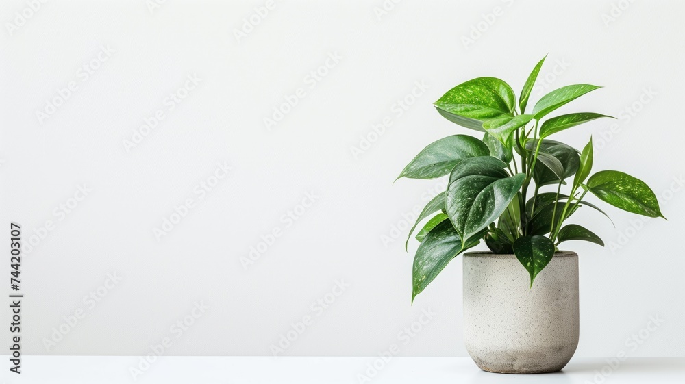 Potted plant on white background Potted plant on white background
