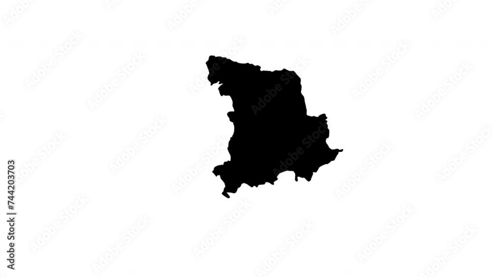 animated video that forms a map of Jeonju in South Korea animated video that forms a map of Jeonju in South Korea