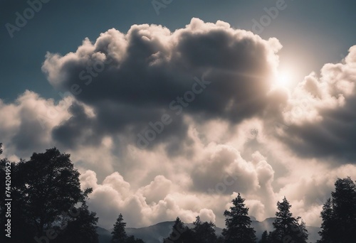 Carbon pollution realistic clouds cutout Black carbon and other pollution seeds clouds Human-caused emissions create new cloud-forming particles