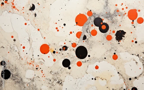 Multicolored strokes of oil...