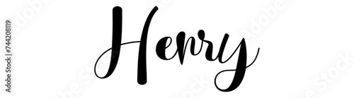 Henry - black color - name written - ideal for websites,, presentations, greetings, banners, cards,, t-shirt, sweatshirt, prints, cricut, silhouette, sublimation


