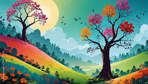 abstract background vivid colors, 8k background, abstract colorful abstract illustration, background 8k wallpaper PC