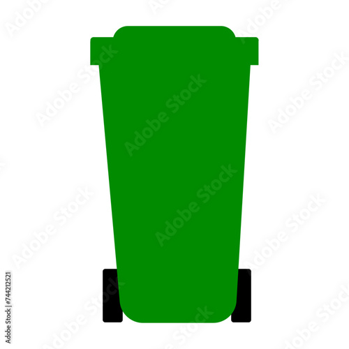 Grüne Mülltonne 