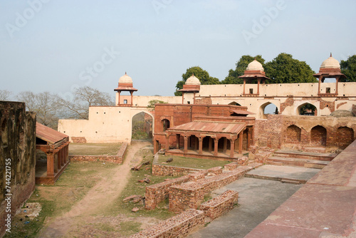 Agra, Uttar Pradesh / India - February 7, 2012 : The stone cutter's mosque in the courtyard of the Jodhabai's palace in Fatehpur Sikri, Agra. photo