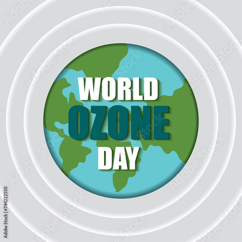 World ozone day Poster Vector
