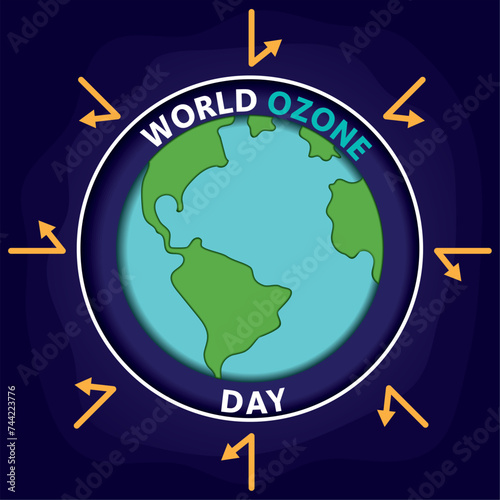 World ozone day Poster Vector