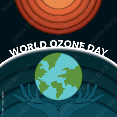 World ozone day Poster Vector