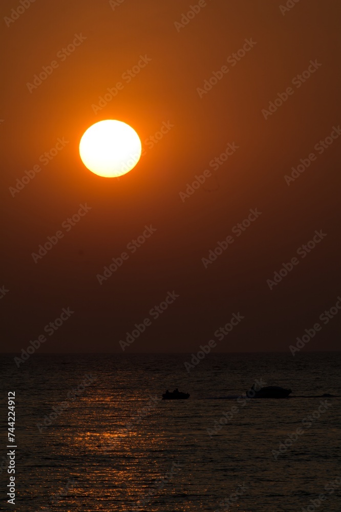 Golden Horizons: Gokarna's Sunset Seascapes