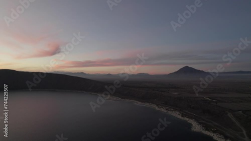 Alchichica's ethereal twilight: Where Earth meets alien landscape photo