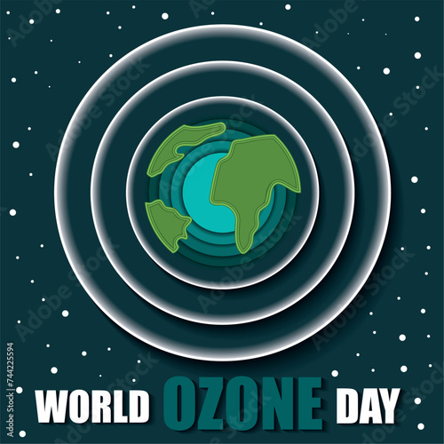 World ozone day Poster Vector
