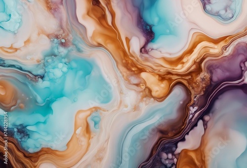 Marble luxury abstract fluid art painting in alcohol ink technique Tender and dreamy wallpaper