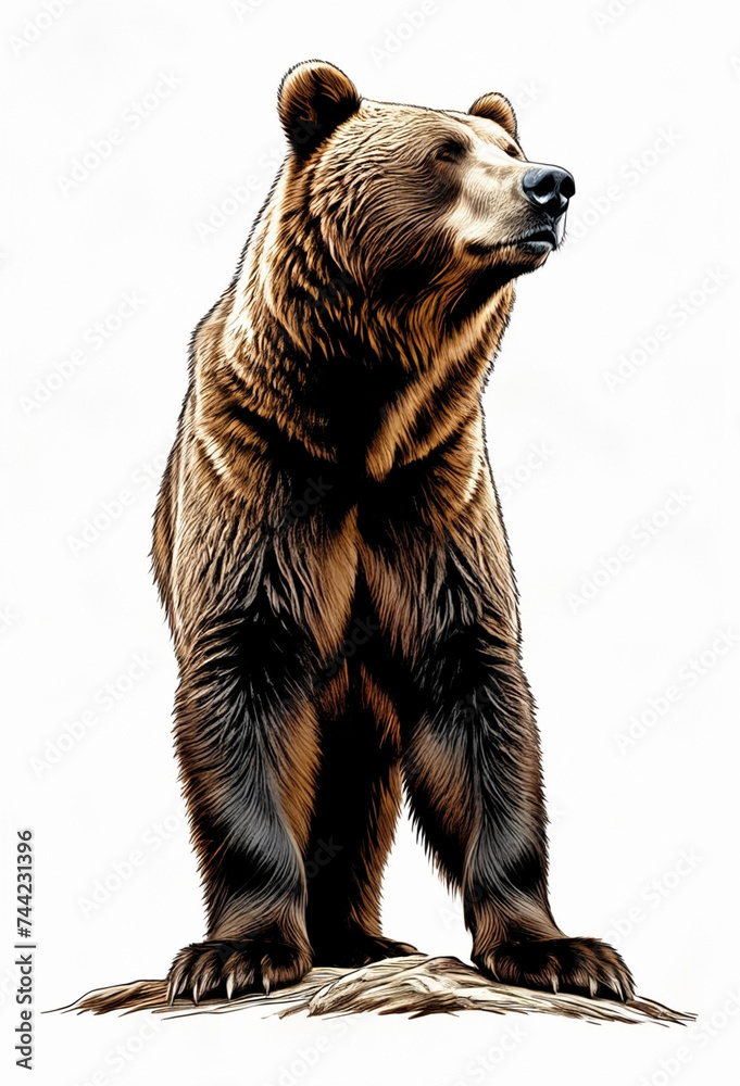 Obraz premium brown bear cub