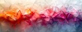 abstract colorful background with triangles and triangles, in the style of molecular structures, light gray and light crimson, white background. Generative AI
