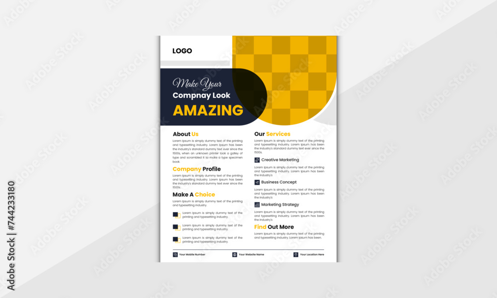 Creative Modern Vector Business Flyer Design Template Creative Modern Vector Business Flyer Design Template