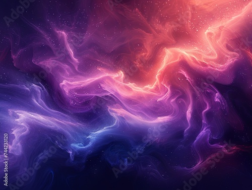 abstract purple and blue swirl background, in the style of mysterious backdrops, fluid photography. Generative AI