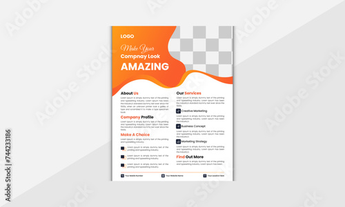 Creative Modern Vector Business Flyer Design Template