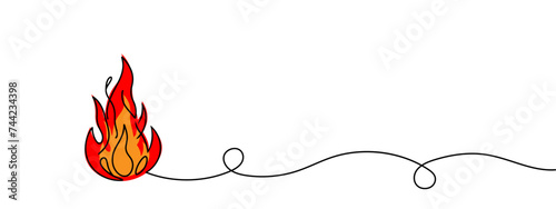 Continuous line of fire. one line.