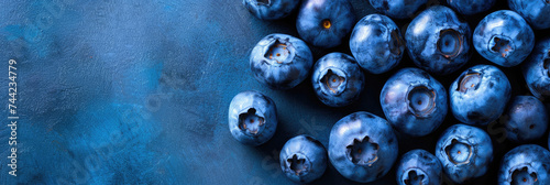 blueberries with copy space  photo