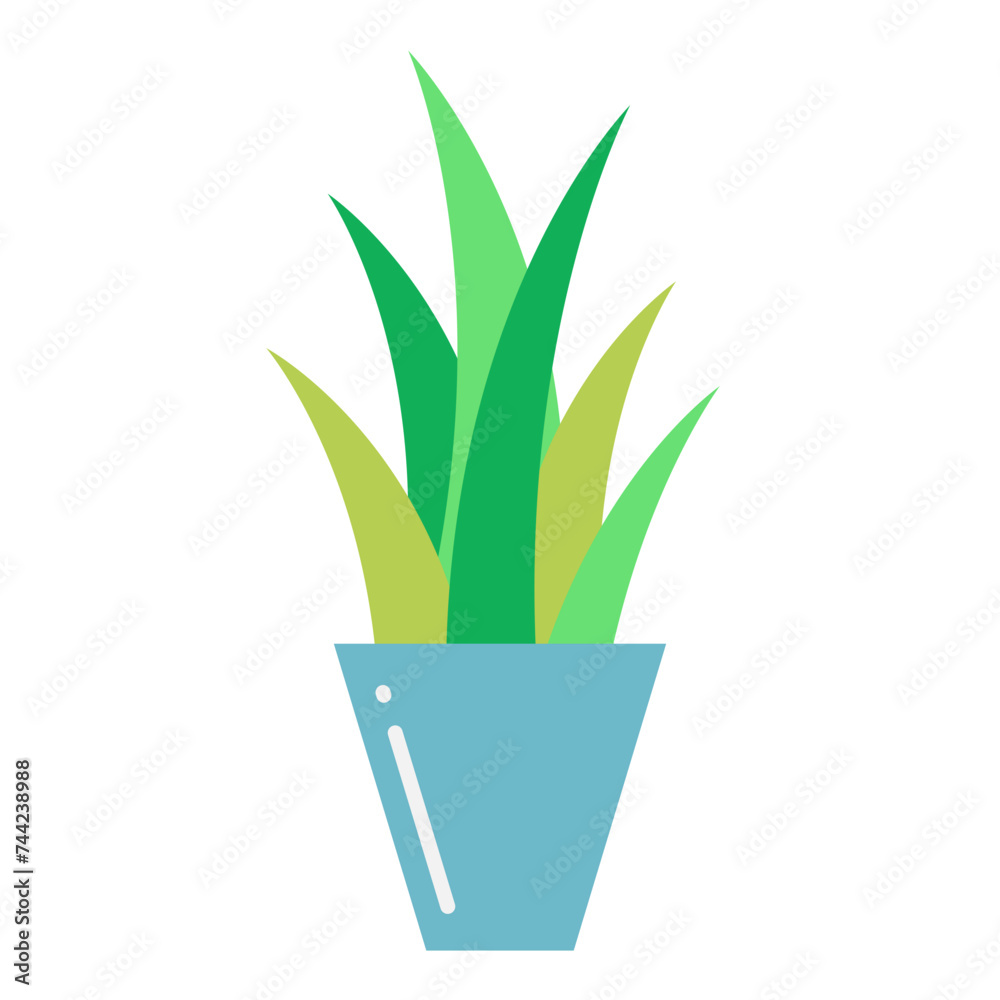 Illustration of Houseplat design Flat Icon Illustration of Houseplat design Flat Icon