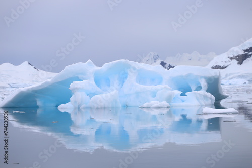 Iceberg floating in Antarctica