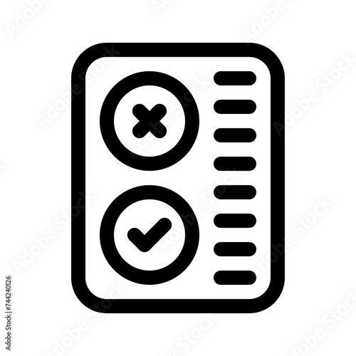 decision making line icon
