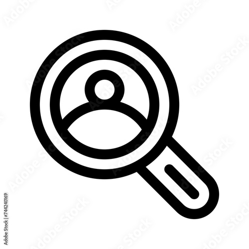 headhunter line icon