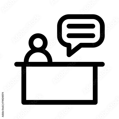 reception line icon