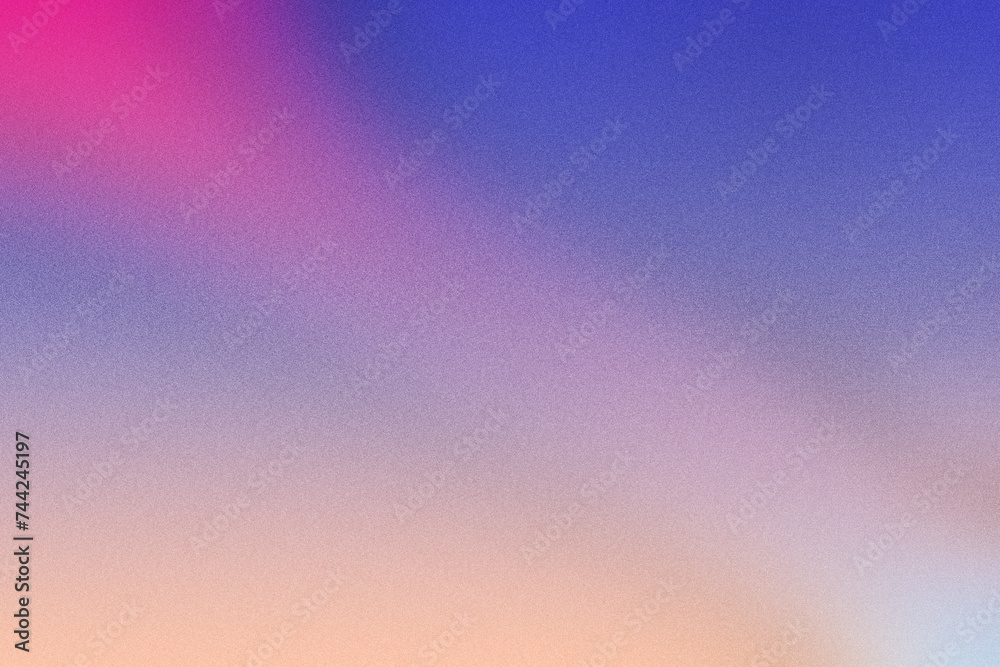 Vibrant purple, pink, and blue tones come together in this abstract backdrop, enriched with noise elements and accentuated by grit and grain effects,offering a unique texture for web posters or banner - obrazy, fototapety, plakaty 