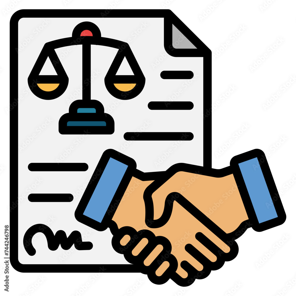 Contract Icon Element For Design Contract Icon Element For Design