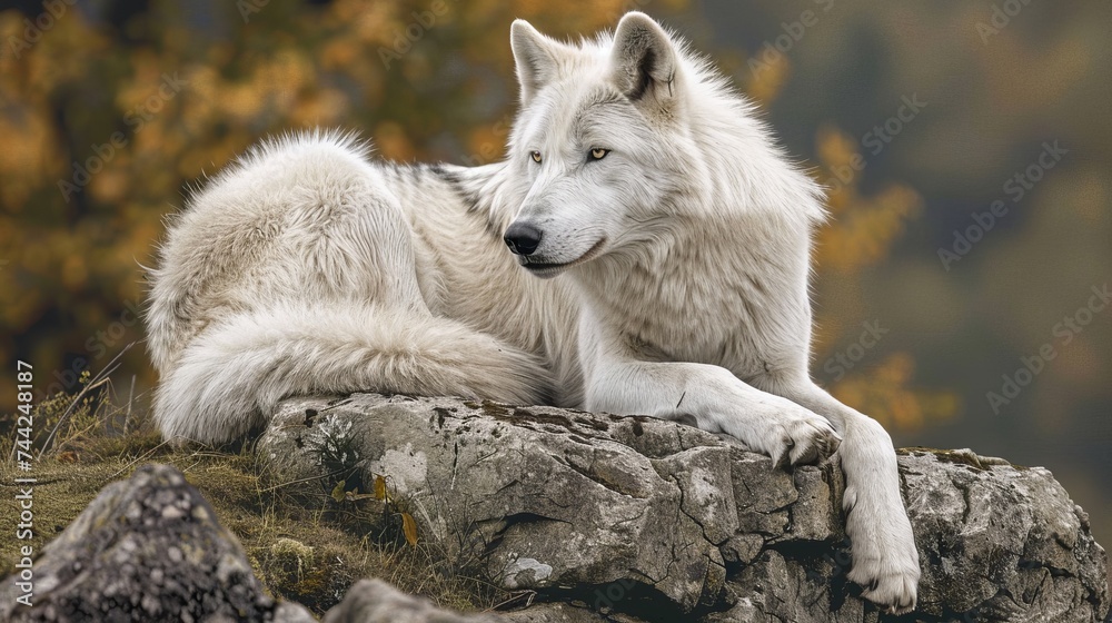Obraz premium white wolves