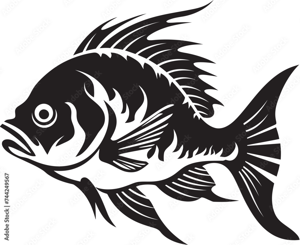 Streamside Sketches Tropical River Fish Vector Collection Aquatic Allure Black Vector Fish Graphics Streamside Sketches Tropical River Fish Vector Collection Aquatic Allure Black Vector Fish Graphics