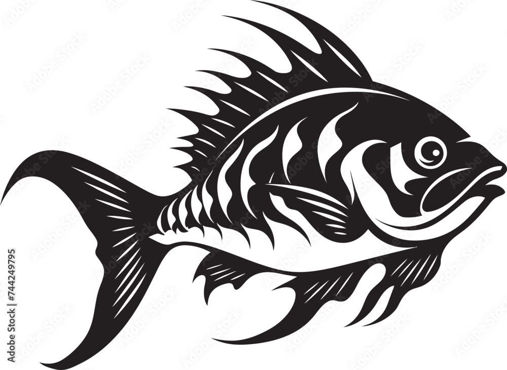Aquatic Allure Black Vector Fish Illustrations Exquisite Embellishments Vector Tropical River Fish Graphics in Black Aquatic Allure Black Vector Fish Illustrations Exquisite Embellishments Vector Tropical River Fish Graphics in Black
