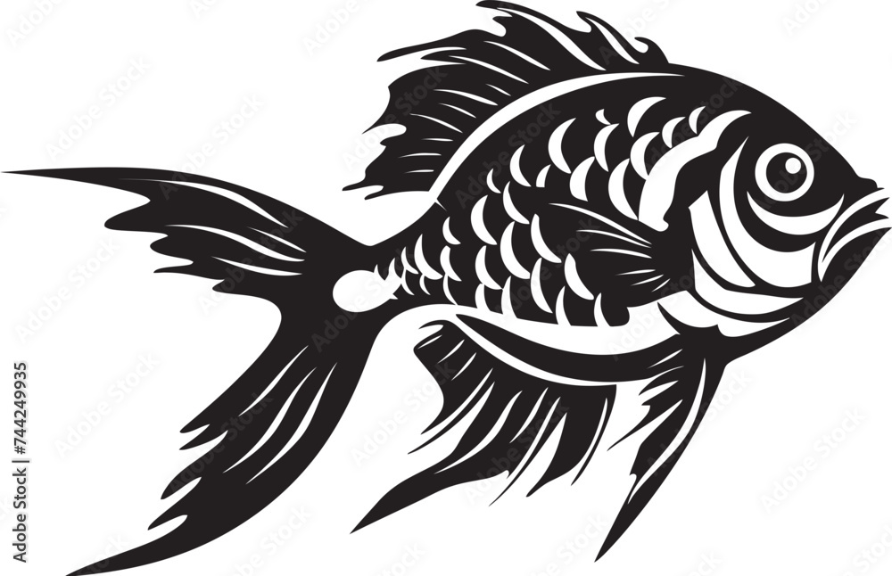 Aqua Artistry Black Vector Fish Designs Evoking Tropical Vibes Streamside Sketches Vector Tropical River Fish Outline Icons in Black Aqua Artistry Black Vector Fish Designs Evoking Tropical Vibes Streamside Sketches Vector Tropical River Fish Outline Icons in Black