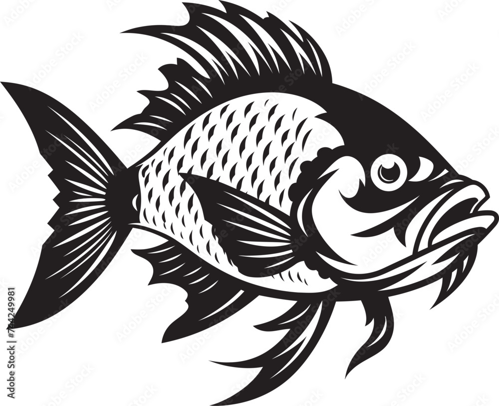 Coastal Characters Black Vector Fish Icons Inspired by Tropical River Life Tropical Tales Vector Tropical River Fish Cartoon Icons in Black Coastal Characters Black Vector Fish Icons Inspired by Tropical River Life Tropical Tales Vector Tropical River Fish Cartoon Icons in Black