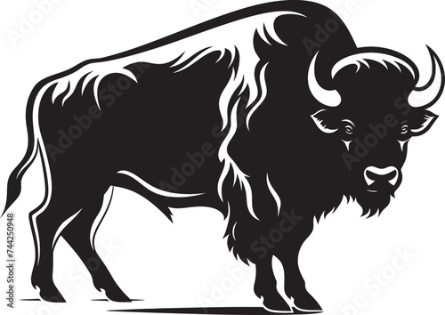 Unveiling the Primal Power Black Bison Icon Wisdom and Strength Black Bison Logo