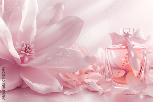 perfume bottle  delicacy  smell  beauty  generative AI  minimalist.