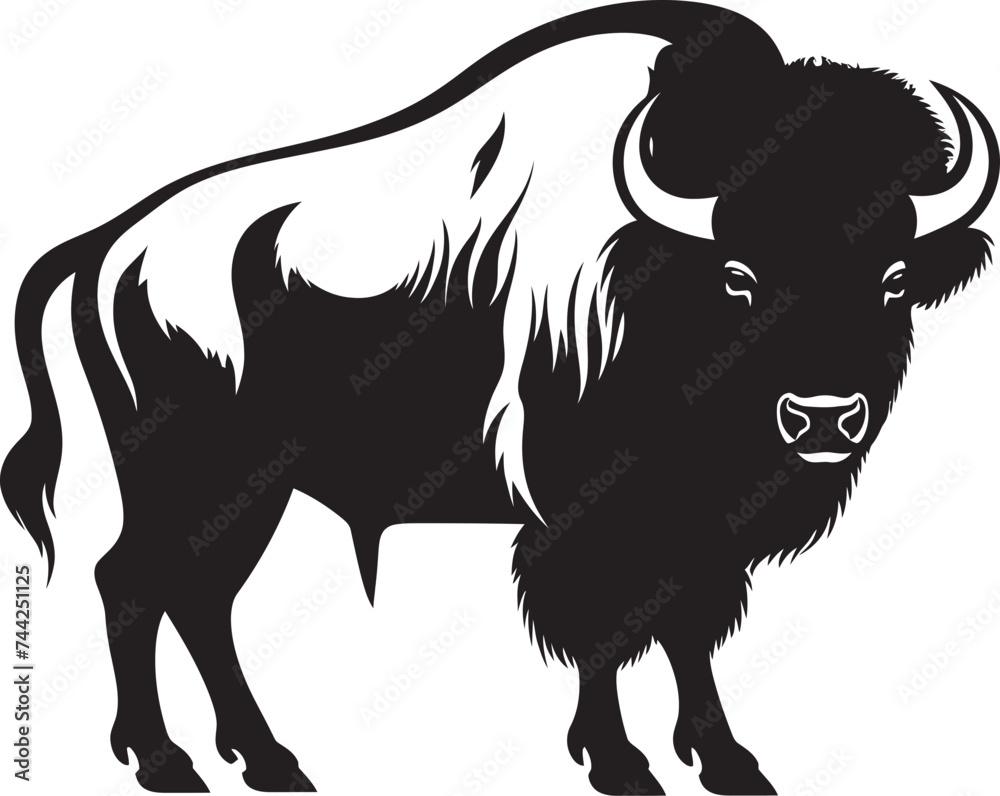 The Black Hooved Hero A Bison Logo Design Get Your Brand Buffaloed Black Bison Logo The Black Hooved Hero A Bison Logo Design Get Your Brand Buffaloed Black Bison Logo