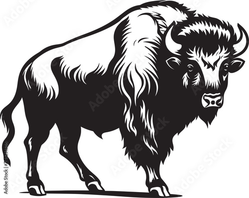 Stand Tall with the Black Bison Build a Bold Brand Image Unleash Brand Impact The Black Bison Logo Design