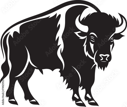 Black Bison Where the Wild Meets the Modern The Enduring Spirit Black Bison Logo Design