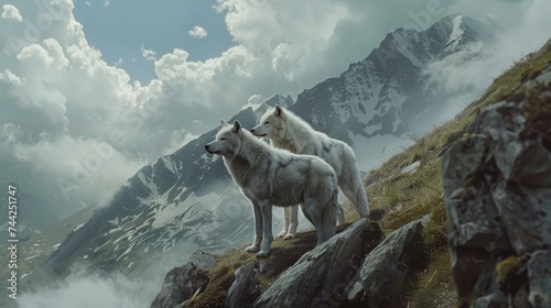 white wolves photo