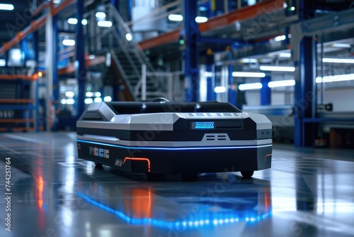 Autonomous Mobile Robot Navigating in a Modern Industrial Warehouse